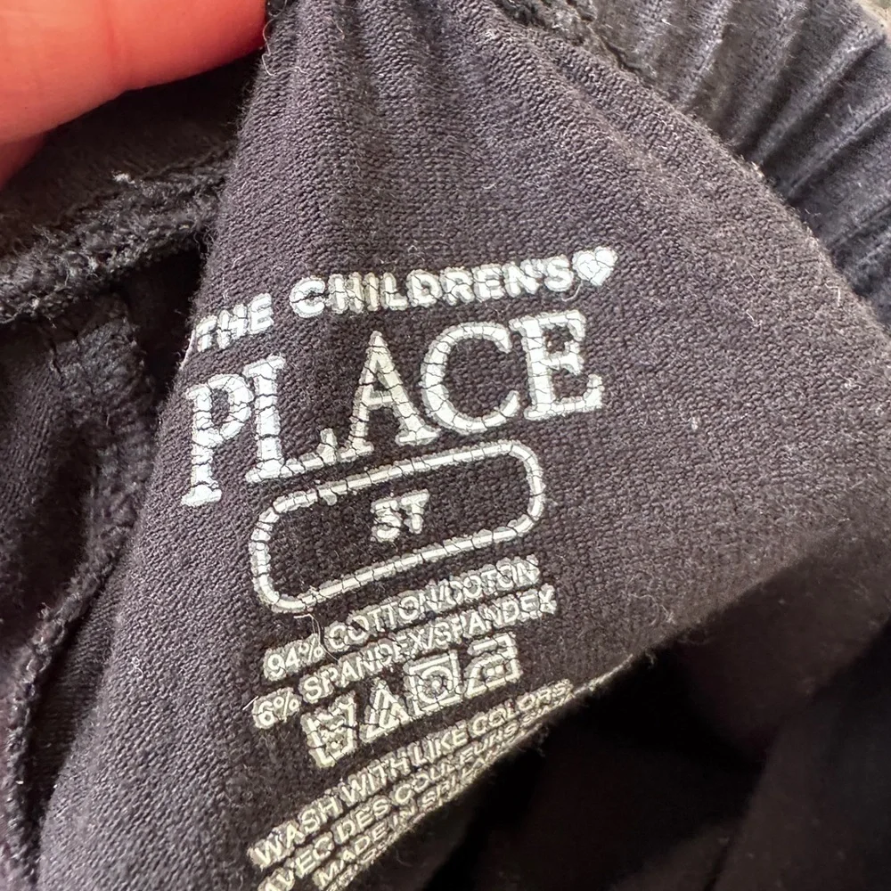 The Children's Place 3T Girls Black Leggings Stretchy Fit Pants